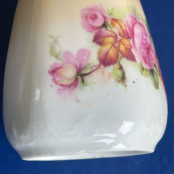 Antique German Hand Painted Floral Porcelain Sugar Shaker - Picture 14 of 16